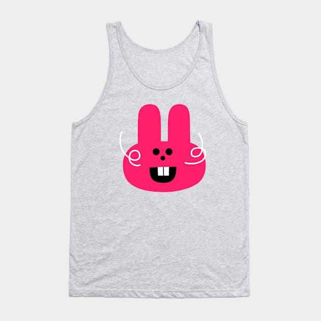 Bunny face character expression Tank Top by simonox